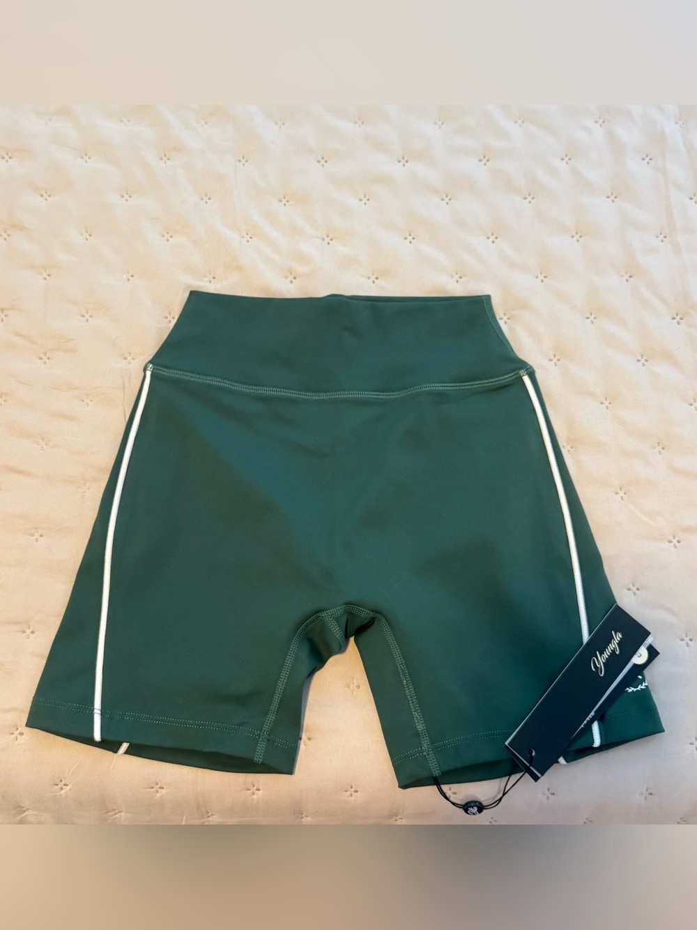 NWT YoungLA W1159 - PREP SHORTS 5" GREEN SIZE SMALL